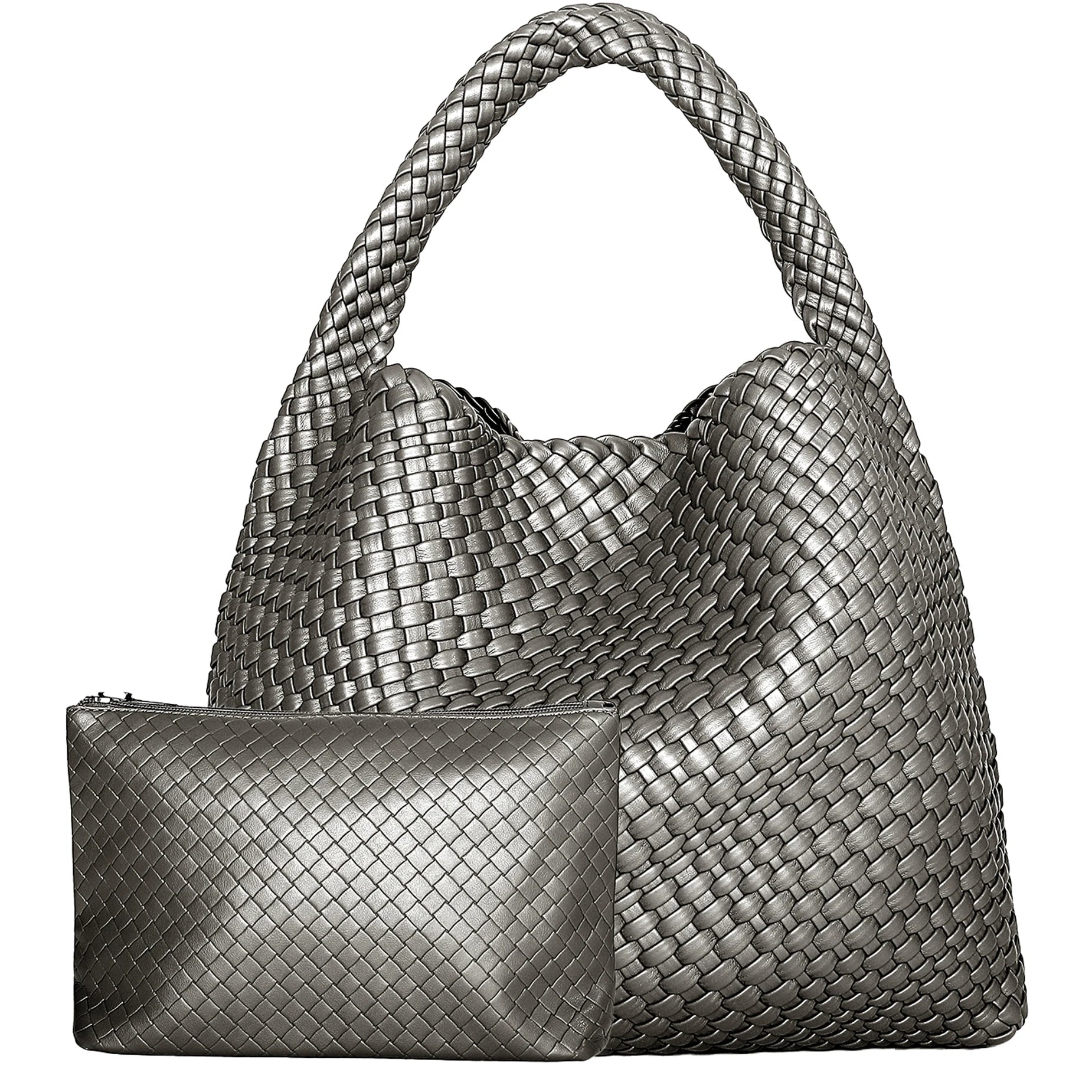 Hand-Woven Leather Tote & Shopper