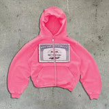 Y2K Punk Zipper Hoodie