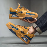 Men's Leather Low-Top Casual Sneakers