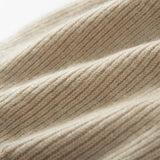 MERRILAMB 100% Cashmere Knit Beanie – Unisex Winter Hat