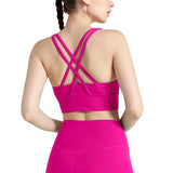 Women's Cross-Back Yoga Sports Bra