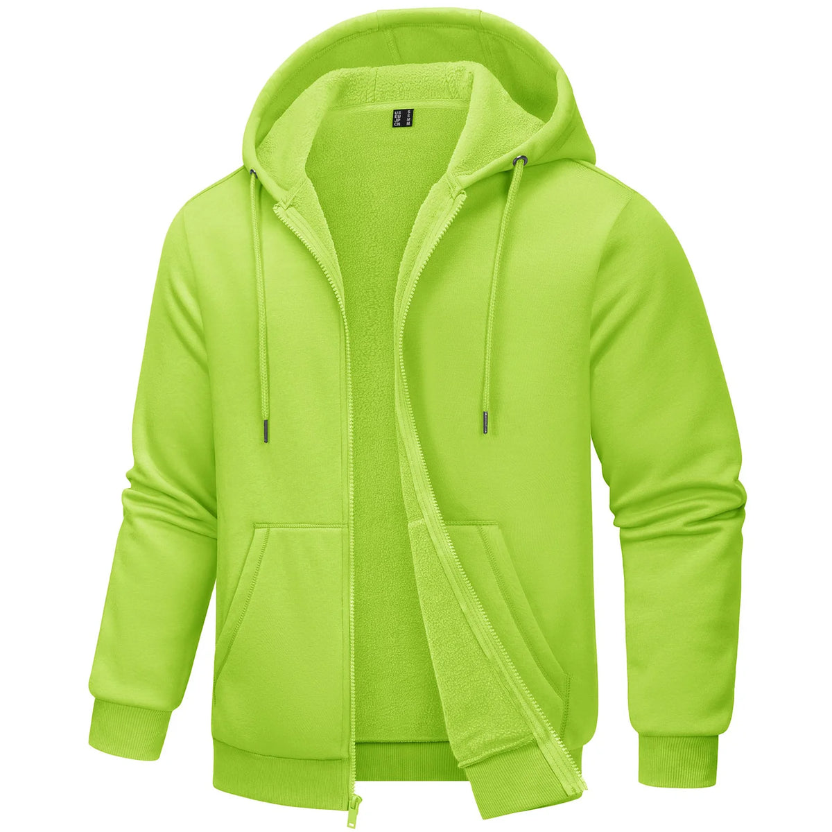 TACVASEN Men's Fleece-Lined Zip-Up Hoodie