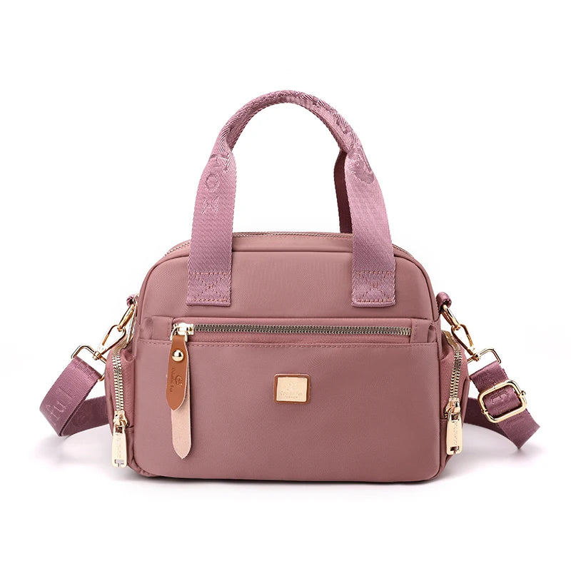 High Quality Fabric Women Shoulder Bag Pretty Style Gilrs Shopping Messenger Bag Fashion Casual Double Layers Women Handbag