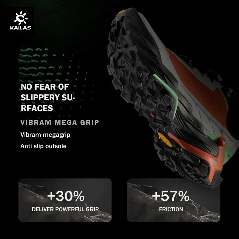 KAILAS FUGA DU Trail Running Shoes Men's Sandproof Powerful Grip Anti-slip Outdoor Breathable Sneakers Athletic Shoes KS2413111
