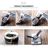 MINI FOCUS Men Wristwatch Fashion Black Waterproof Automatic Mechanical Watch with Luminous Hands Silicone Strap Tonneau Dial