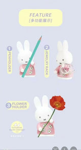 New Kawaii Miffy Storage Rack Doll Ornament Storage Rack Series Model Figures Toy Doll