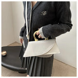 New Minimalist Design Shoulder Bag for Women Light Luxury Large Capacity Casual Metal Hand-held Crossbody Bags Female Handbag