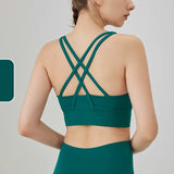 Women's Cross-Back Yoga Sports Bra