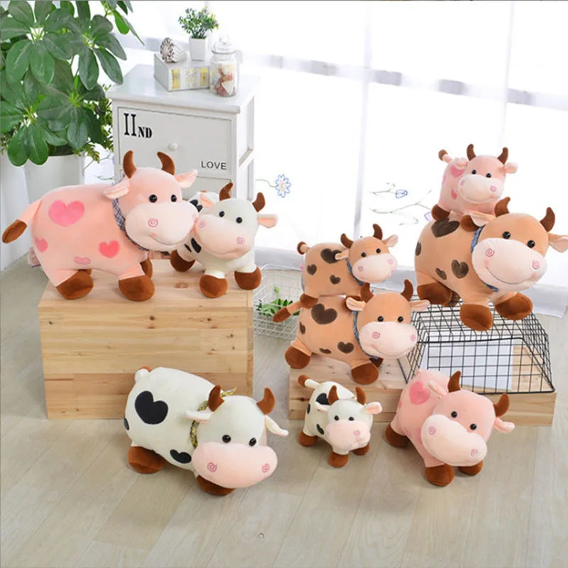 Kawaii Spotted Cow Plush Toy