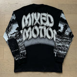 Mixed Emotion Oversized Cotton Long Sleeve T-Shirt