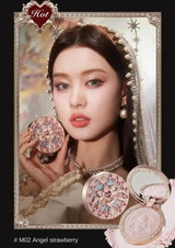 Flower Know Little Angel Collection Makeup Gift Box Eyeshadow Blush Cream Matte Lipstick Highlighter Full Kit All In One