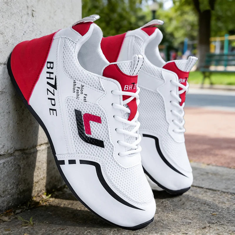 Men's Breathable Colorblock Low-Top Sneakers