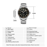 2025 New PAGANI DESIGN Men's Watches Luxury Automatic Watch For Men 8215 Mechanical Wrist watch Men AR Sapphire crystal Clock