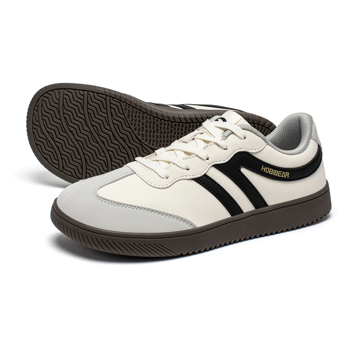 HOBIBEAR Wide Toe Lace-Up Sneakers