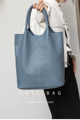 Luxury Soft Leather Bucket Bag | Large Women’s Shoulder Bag