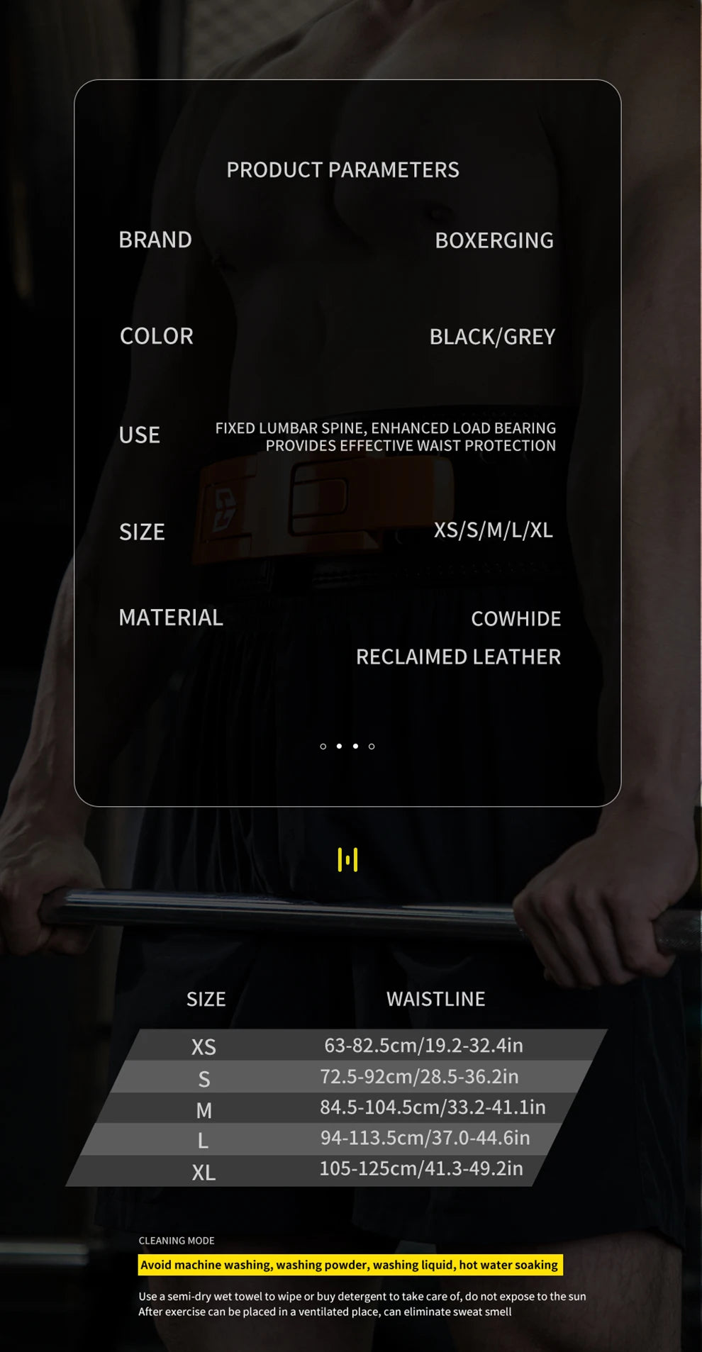 Premium Cowhide Weightlifting Belt | Gym & Powerlifting