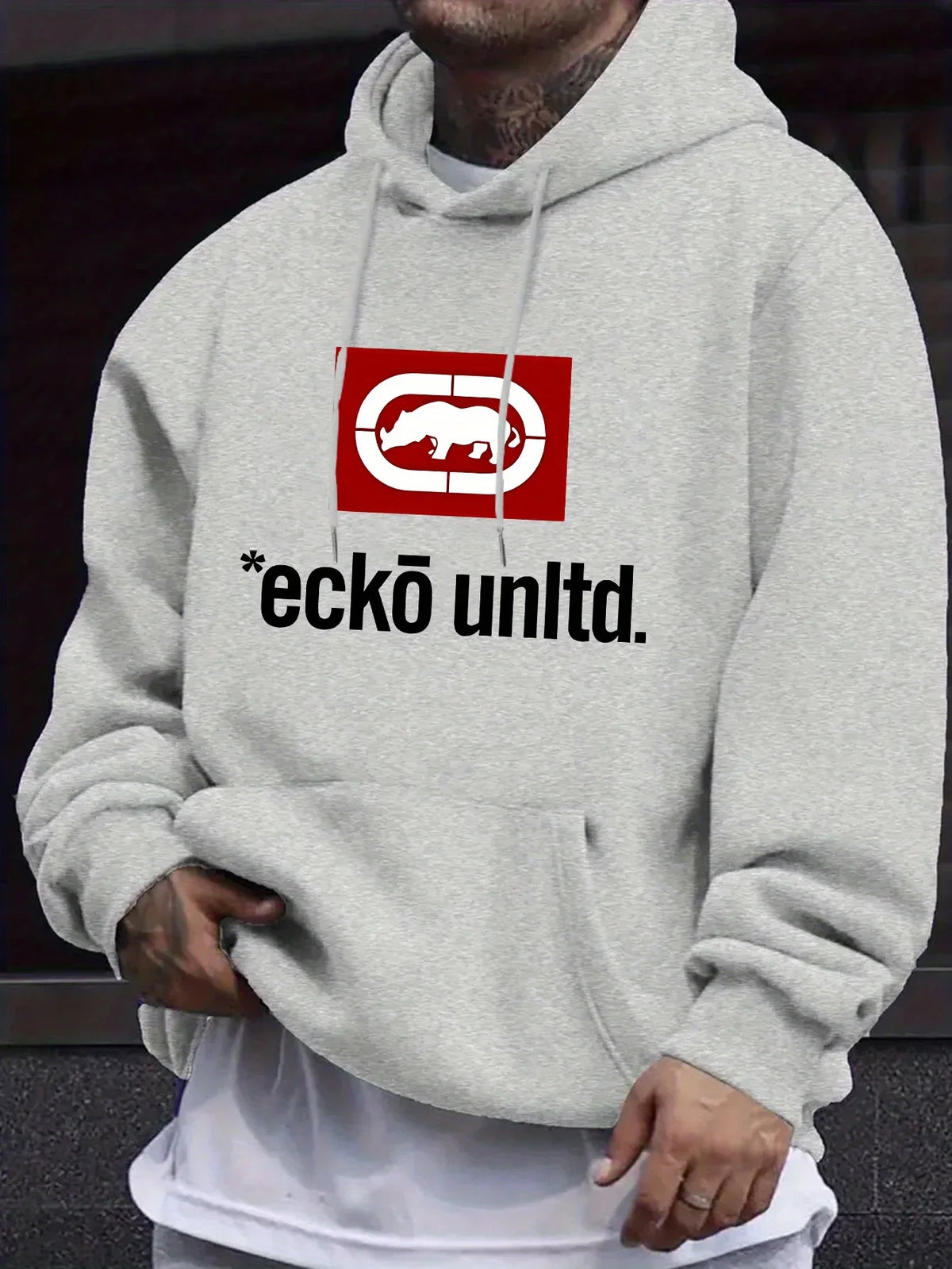 Men's Graphic Fleece Pullover Hoodie