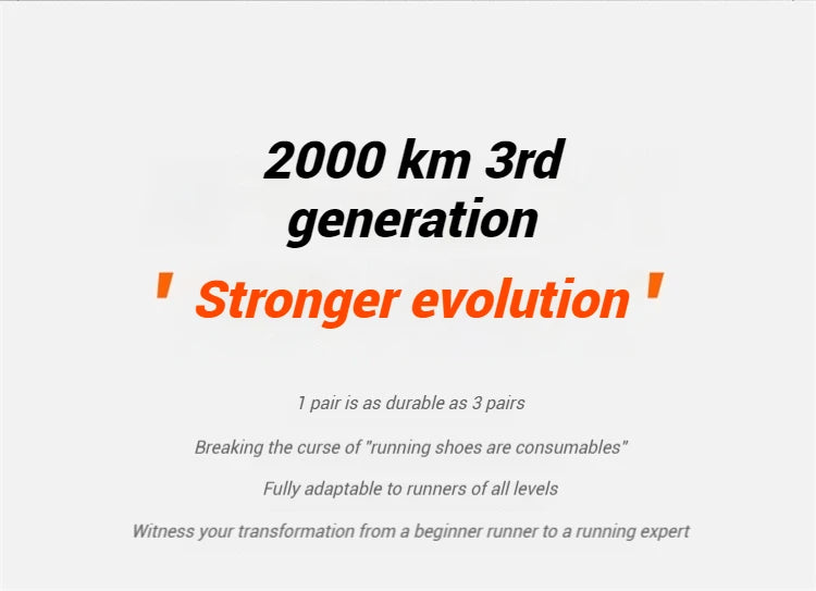 Xtep Men's Running Shoes 2000km 3.0 2025 Spring Lightweight Cushioned Wear-Resistant Training Jogging Sneakers 875119110032