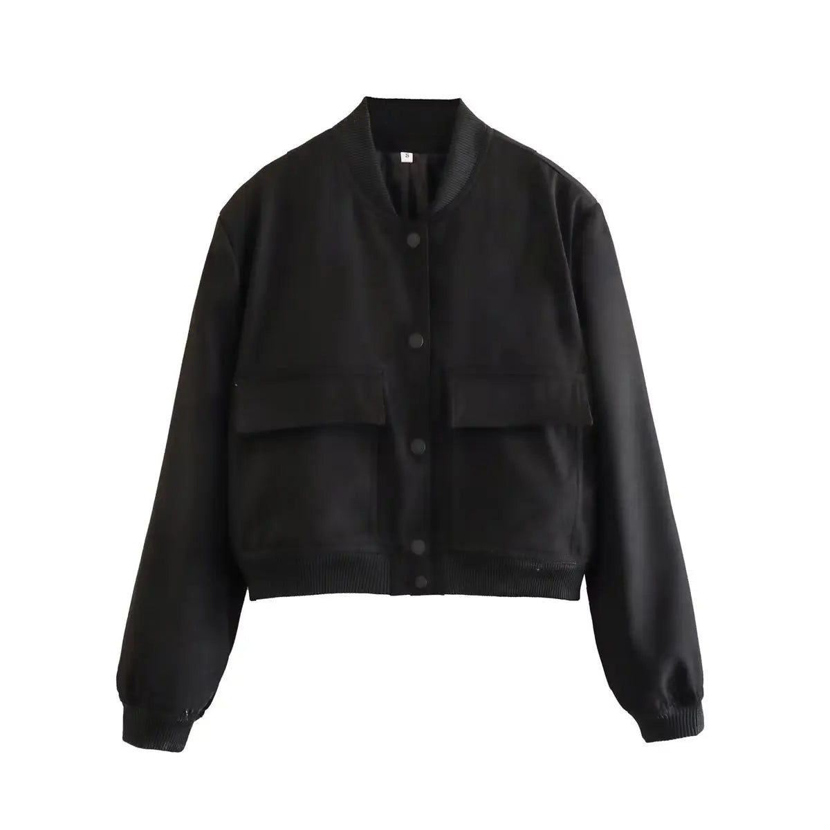 Willshela Women's Solid Bomber Jacket with Pockets