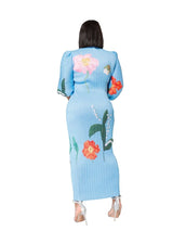 Wmstar Floral Maxi Dress – Pleated Summer Elegance