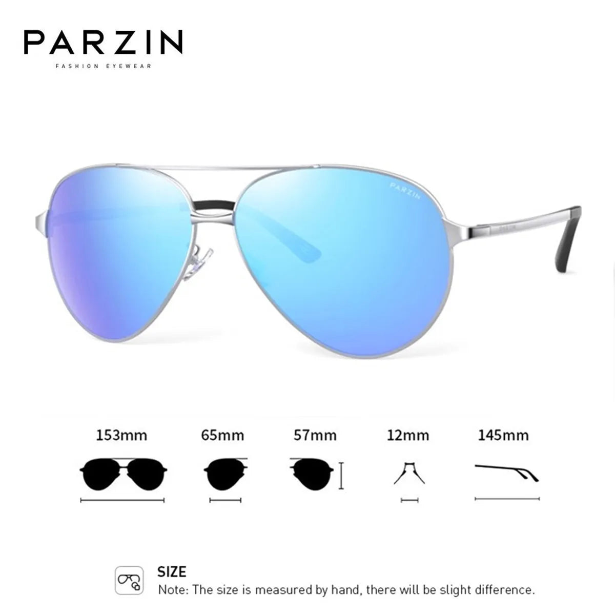 PARZIN Classic Aviation Polarized Sunglasses for Men