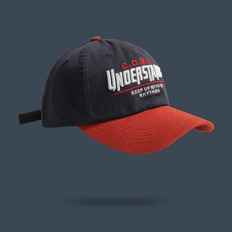 Adjustable Cotton Baseball Cap with Wide Brim