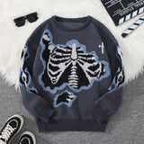Men's Butterfly Jacquard Knit Sweater