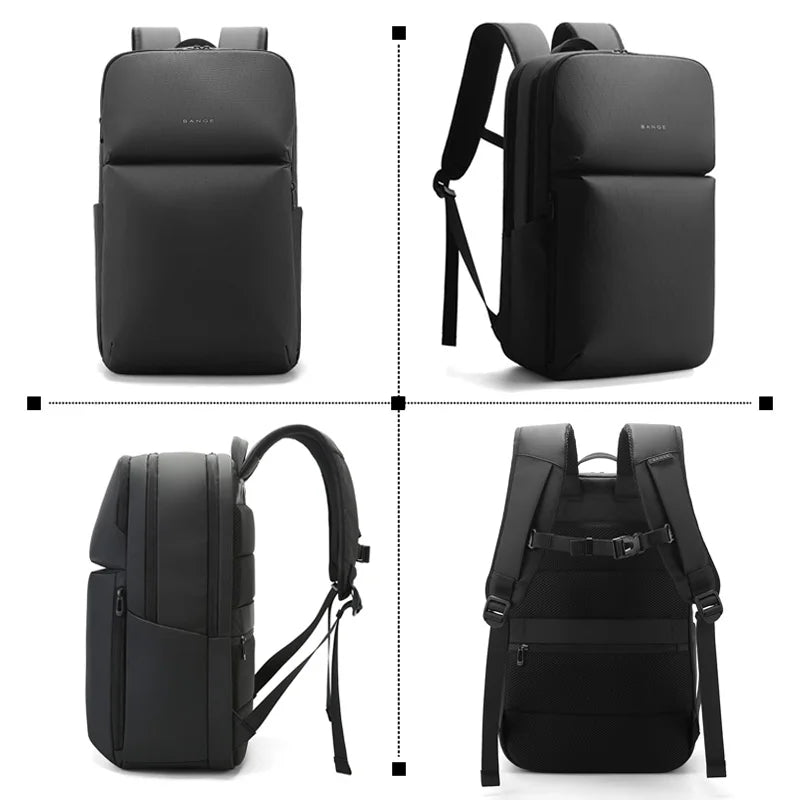 BANGE Simple Design Large Capacity Laptop Backpack Water Resistant Computer Backpack Fits 16 Inch Laptop Back Pack Bag for Male