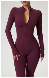 High-Performance Long Sleeve Yoga Jumpsuit