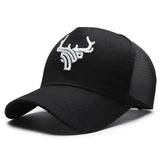 Unisex Antlers Embroidery Baseball Cap – All Seasons