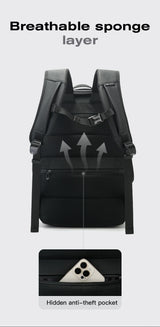 BANGE Simple Design Large Capacity Laptop Backpack Water Resistant Computer Backpack Fits 16 Inch Laptop Back Pack Bag for Male