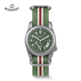 Boderry Field Watch Titanium Quartz Watches VOYAGER 38 Mens 100M Waterproof Clock Military Sport Luminous Business Wristwatch