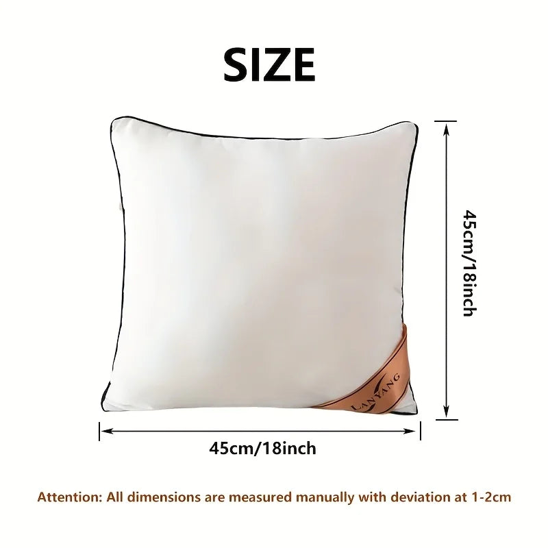 4 Packs of High-Quality Luxury High-Rebound Throw 45*45Pillows, Sofa Cushions, Premium Home Pillow Throw Pillows for Cars Sofas