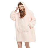 Oversized Microfiber Fleece Hoodie Blanket