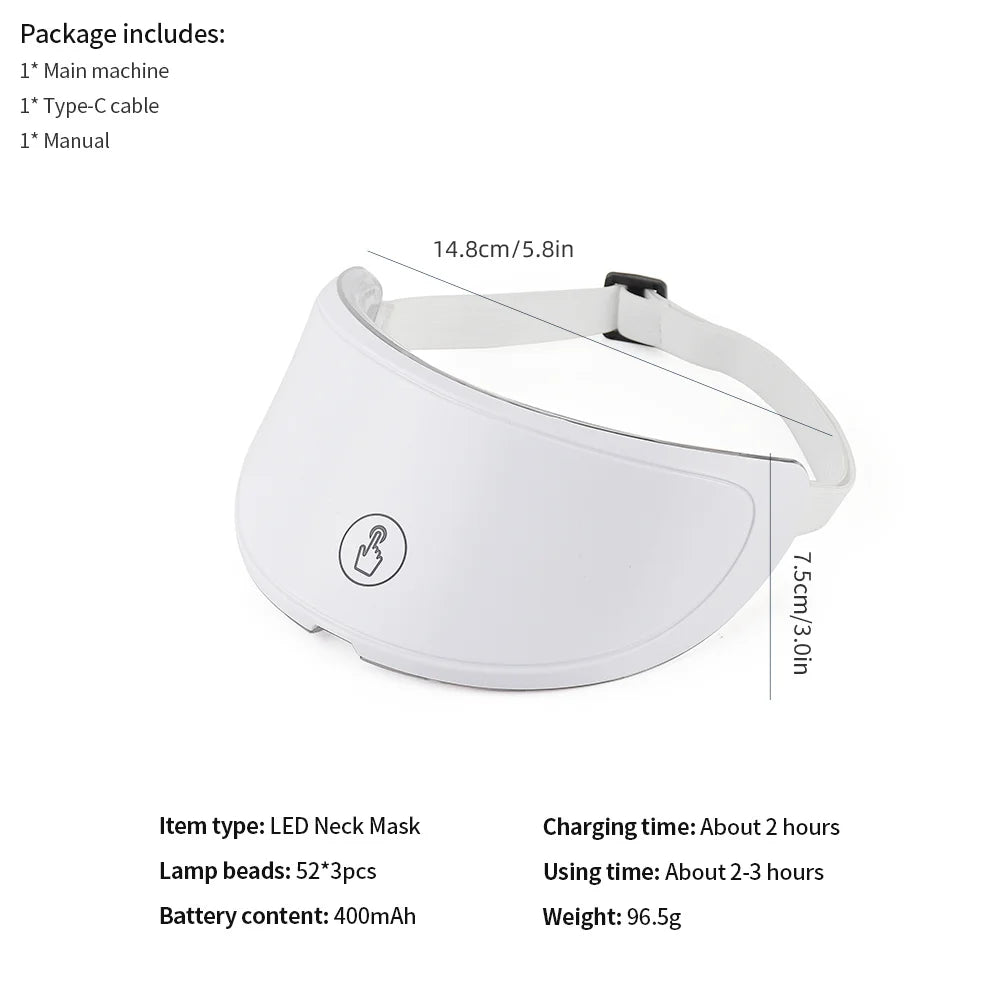 7-Color Photon LED Neck Rejuvenation Mask