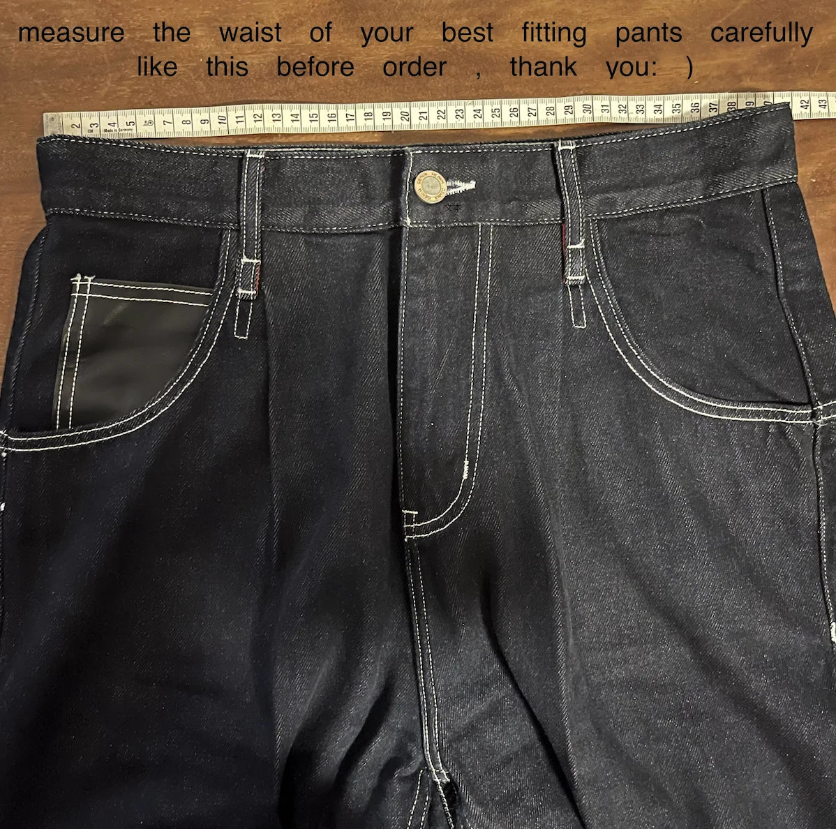 RedTornado Raw Denim Jeans – 16oz Heavyweight Indigo Selvage