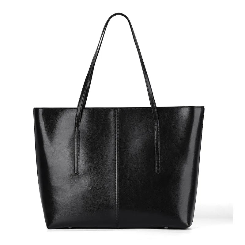 Burminsa Vintage Genuine Leather Tote Bag for Women