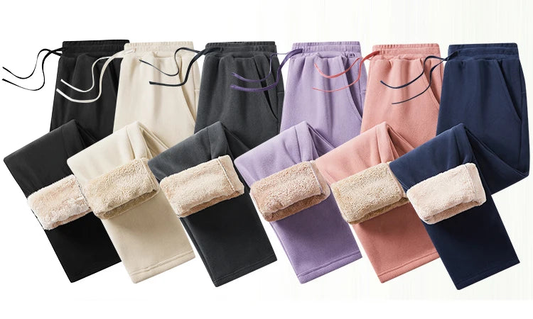 Unisex Fleece-Lined Winter Sweatpants