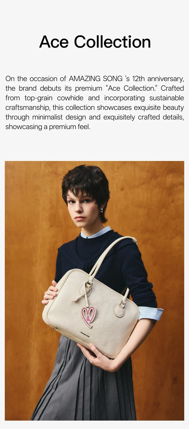 Amazing Song Toast Tote — Large Top Grain Leather Bag