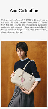 Amazing Song Toast Tote — Large Top Grain Leather Bag