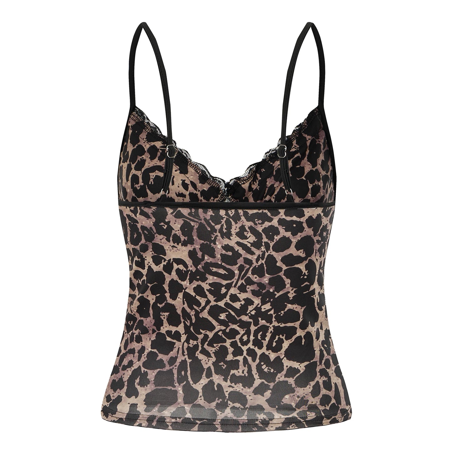Leopard Print Mesh Camisole