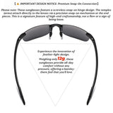 TR90 Frameless Polarized Aviator Sunglasses – Ultralight