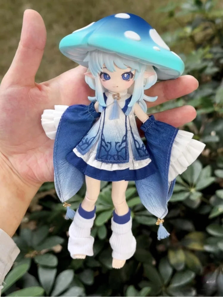 New Mushroom Bjd Blind Box 12-Figure Bjd Collectible Action Figures Trendy Cute Accessories Desktop Decorations Gift For Girl