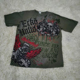 Men's Affliction Style Y2K Graphic Tee – Double-Sided Print