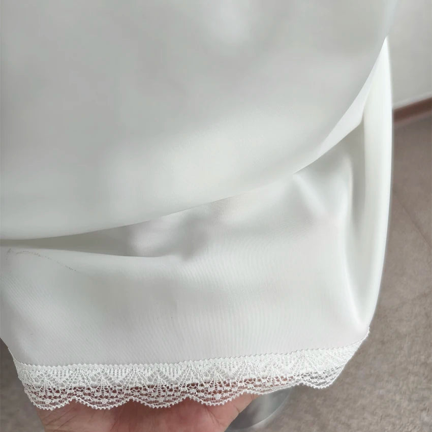 Elegant High-Waist Satin Mini Skirt