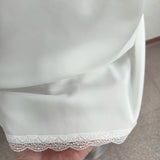 Elegant High-Waist Satin Mini Skirt