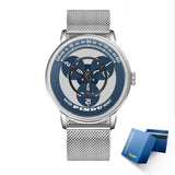 PINDU Watches Miyota 8215 Movement Mechanical Watch Men's Watch Luxury Rotating Dial Luminous Stainless Steel Case Clock Reloj