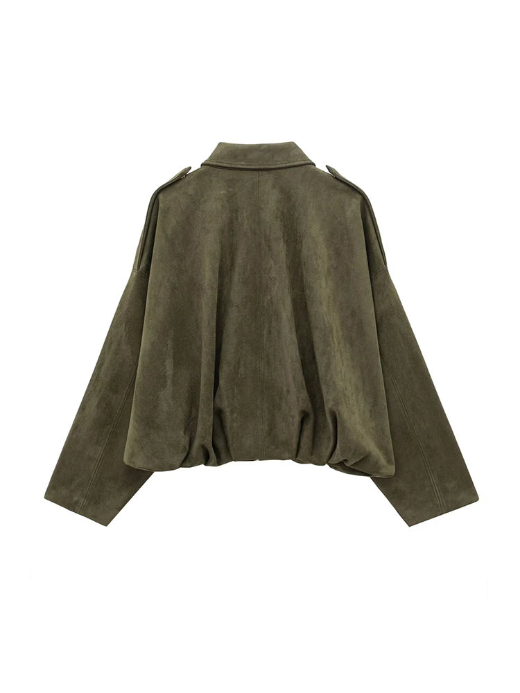 Women's Vintage Bomber Jacket – Effortless Chic