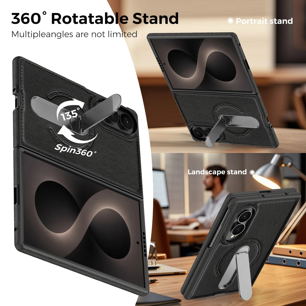 Samsung Galaxy Z Fold Case with 360° Magnetic Stand