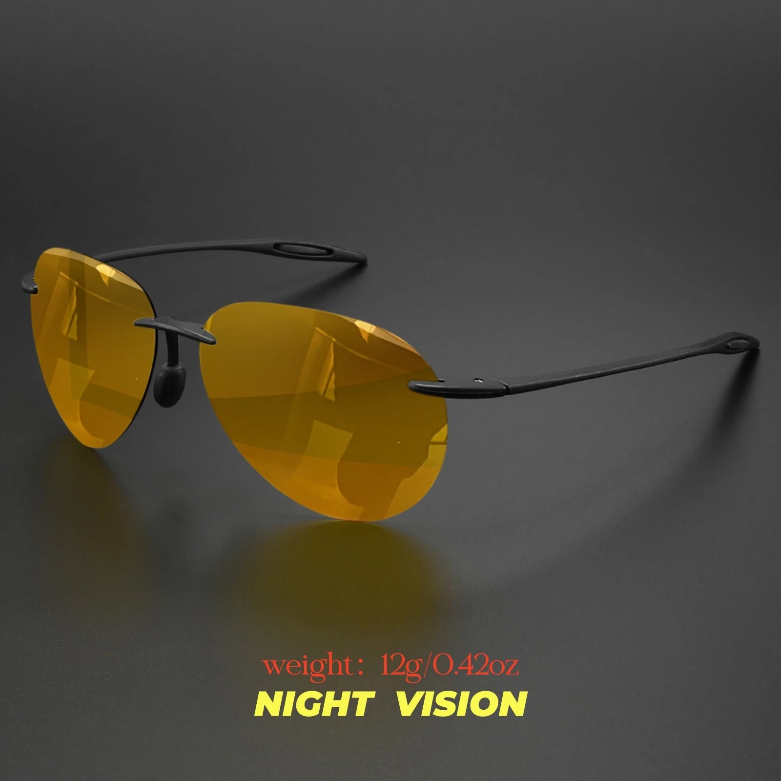 TR90 Frameless Polarized Aviator Sunglasses – Ultralight